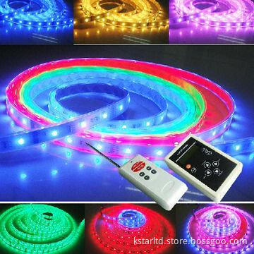 RGB 5050 magic LED strip light, 48LED/M, waterproof, 5V DC